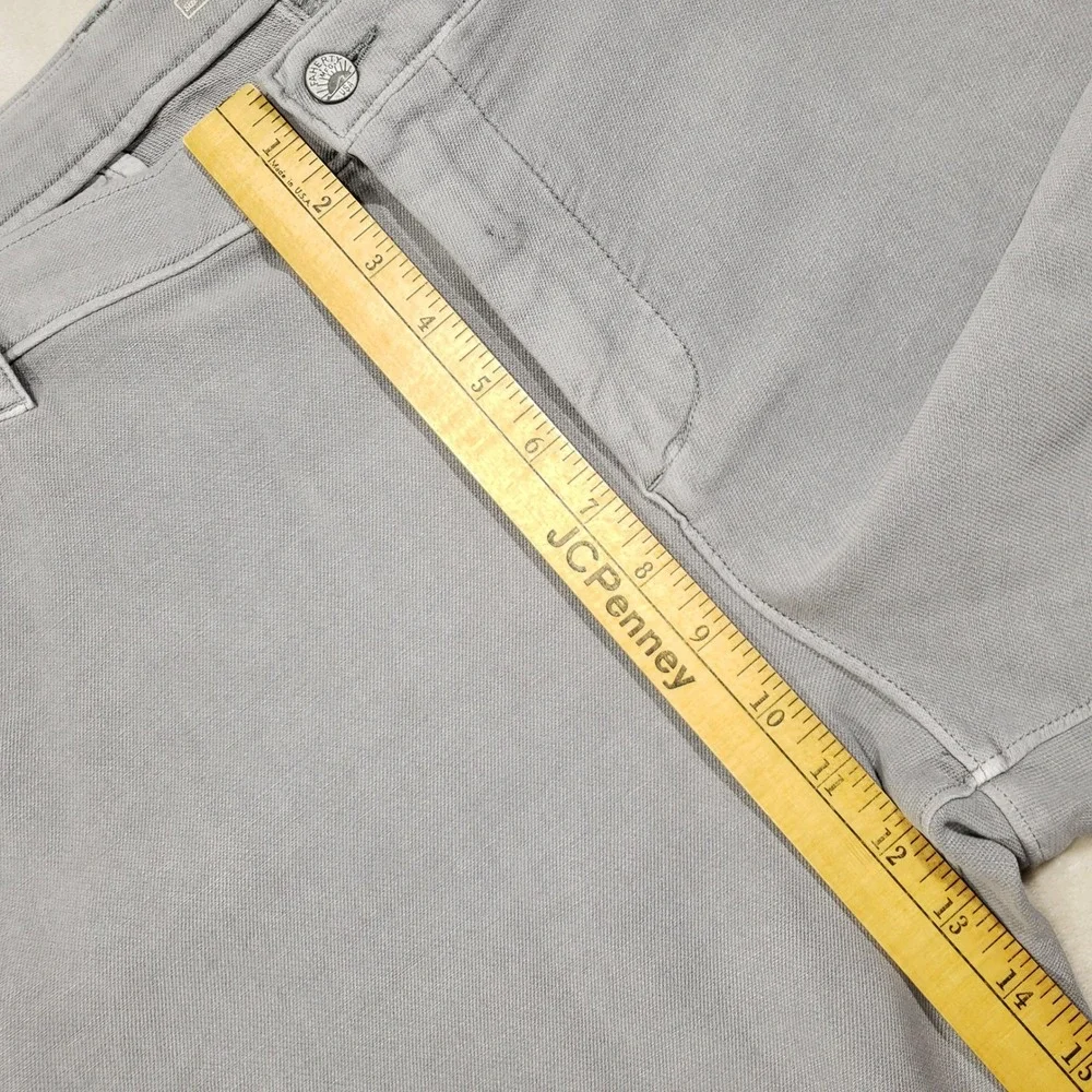 Faherty Movement Shorts Mens 40 Gray Stretch Cotton Blend Casual MBS2217-IRN